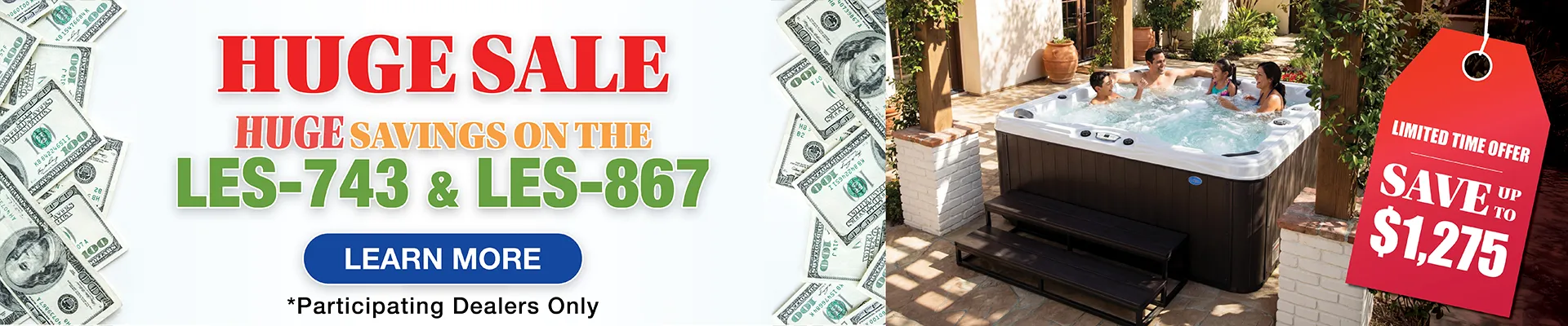 Calspas hot tub being used in a family setting - Monte Bello